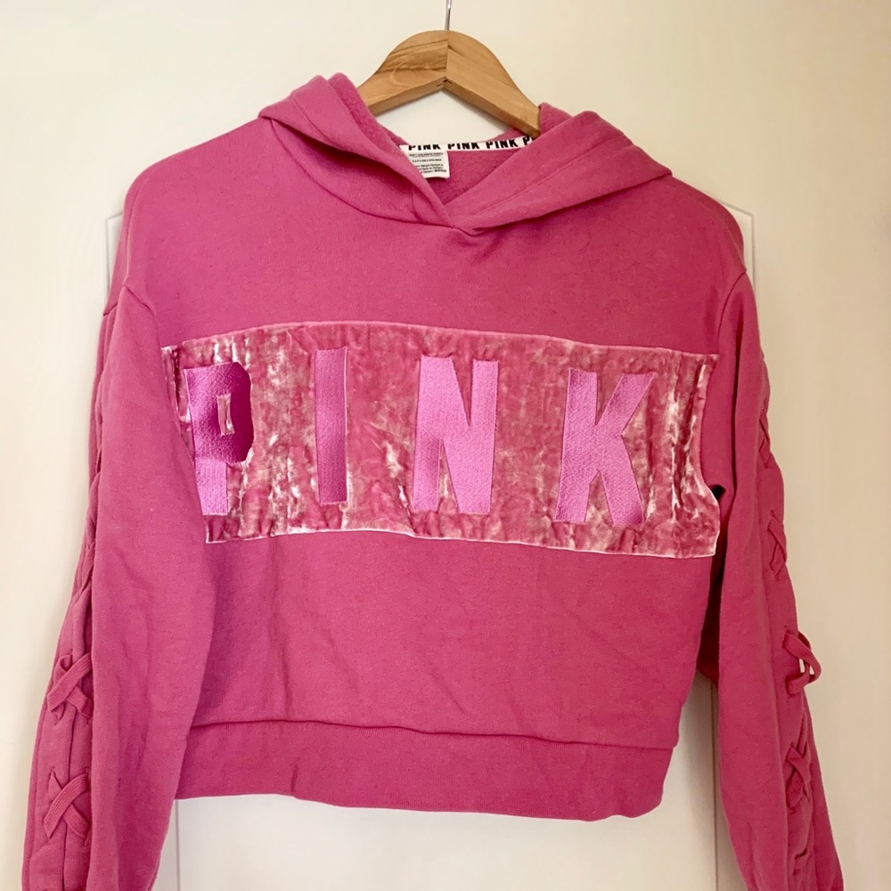 Dusty Rose Velour PINK Crop